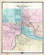 Watertown, Dodge and Jefferson Cos. Map, Wisconsin State Atlas 1878